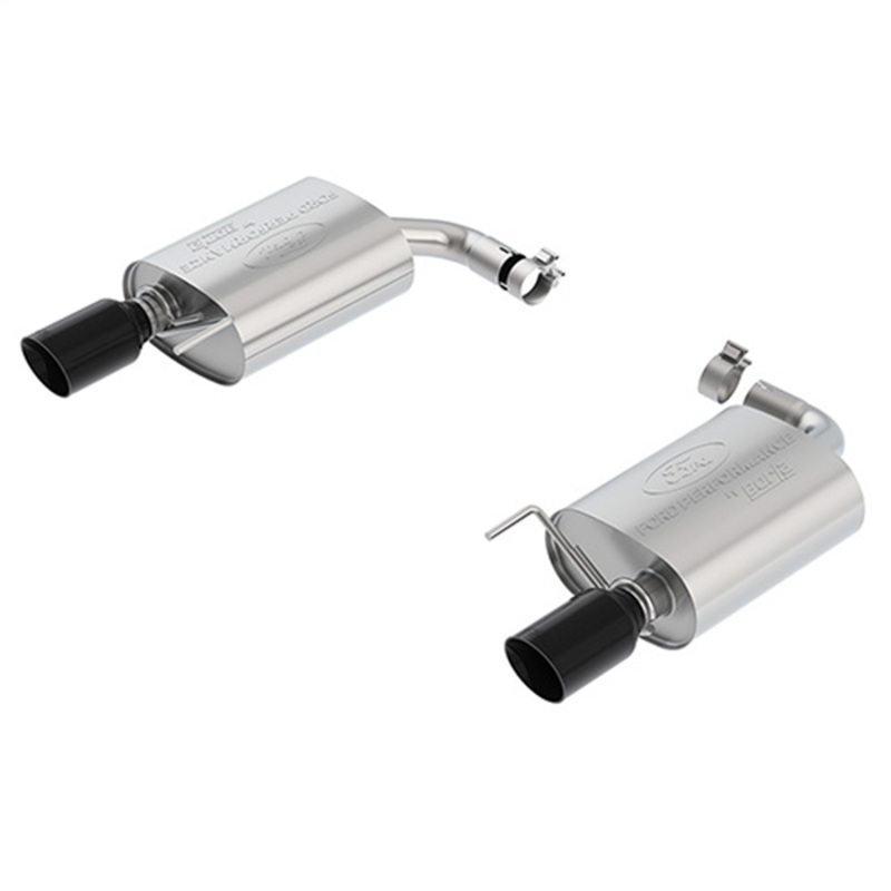 Ford Mustang Performance Exhaust - Ford Racing - Cat Back - Black Chrome - `15-`23 Ford Mustang Performance Exhaust - Ford Racing - Cat Back - Black Chrome - `15-`23